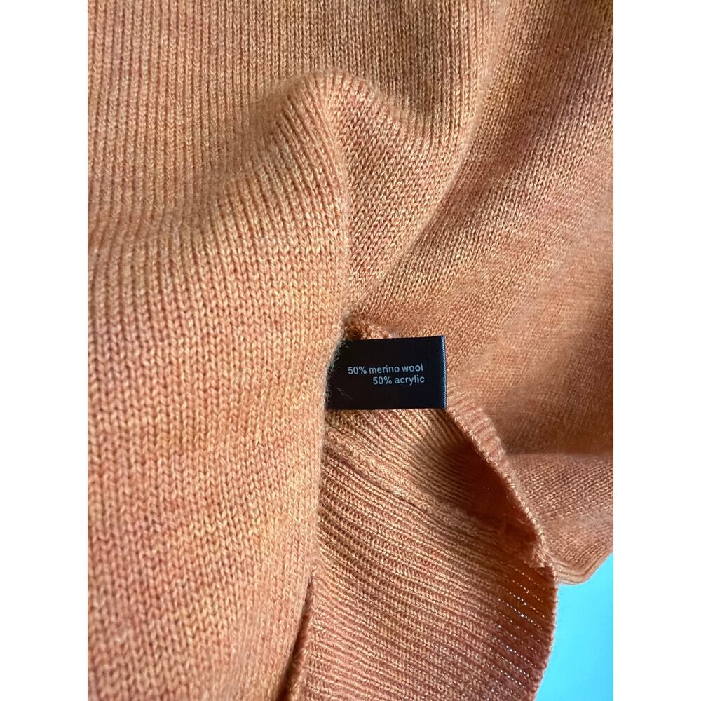 The Limited Merino Wool Blend Sweater Burnt Orange Studded XL - Picture 4 of 4